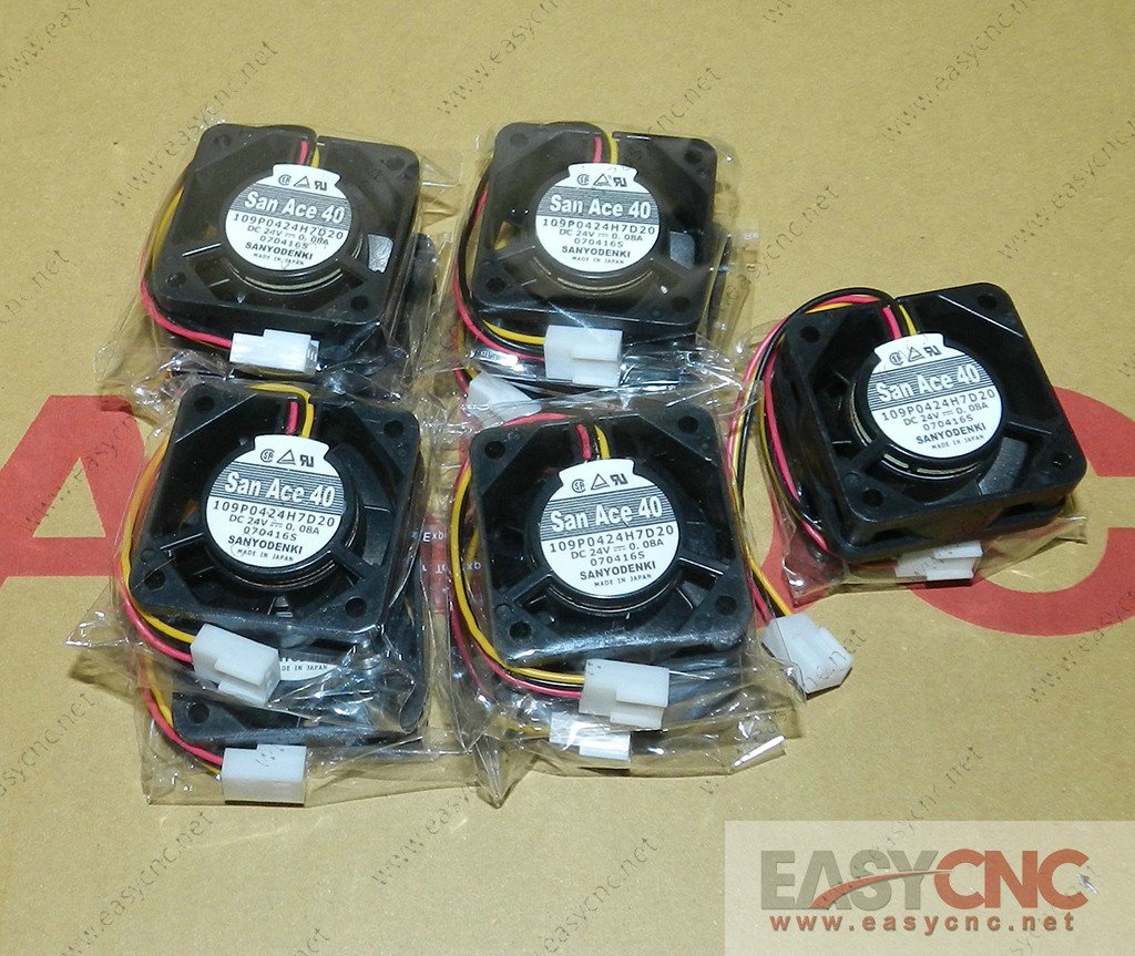 Original SANYO 109P0424H7D08 Fan – 24V 0.08A 40x40x15mm 3-Pin Cooling