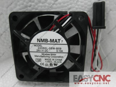 A90L-0001-0511 2406KL-05W-B59  NMB fan with fanuc black connectors new