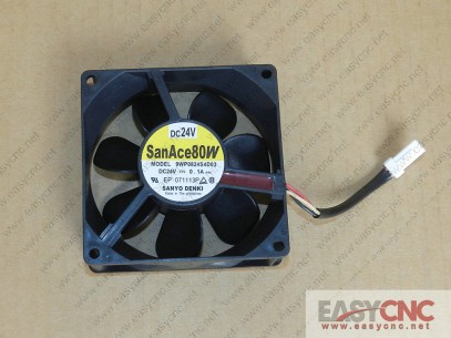 9WP0824S4D03 Sanyo fan dc24v 0.1A 80*80mmnew and original