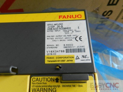A06B-6220-H030#H600 Fanuc spindle amplifier aiSP 30-B new and original