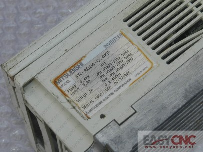 FR-A024-0.4KP Mitsubishi inverter freqrol A024 used