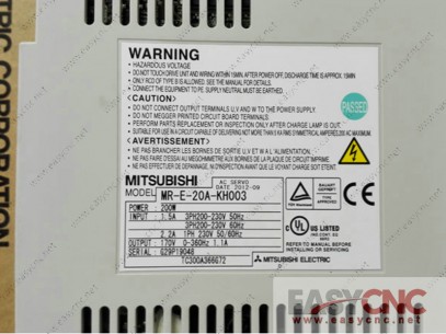 MR-E-20A-KH003 Mitsubishi Ac Servo New And Original