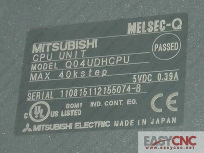 Q04UDHCPU MITSUBISHI cpu unit used