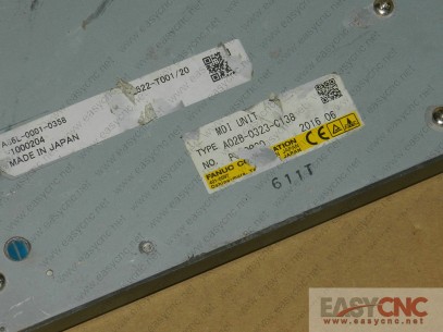 A02B-0323-C138 Fanuc MDI unit used