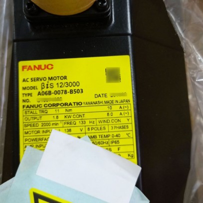 A06B-0078-B503 Fanuc AC Servo Motor BiS 12/3000 New And Original