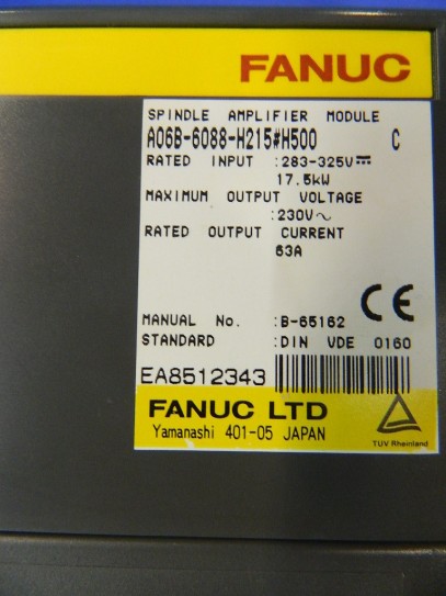A06B-6088-H215 FANUC SPINDLE AMPLIFIER MODULE