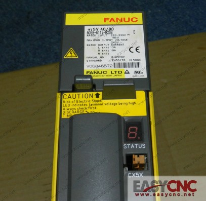 A06B-6117-H208 FANUC SERVO AMPLIFIER αiSV 40/80