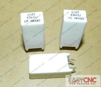 A40L-0001-0187#043KohmJ Fanuc resistor 0187 43KohmJ used