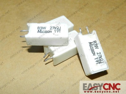 A40L-0001-R3W#27KΩJ Fanuc resistor R3W 27KΩJ used
