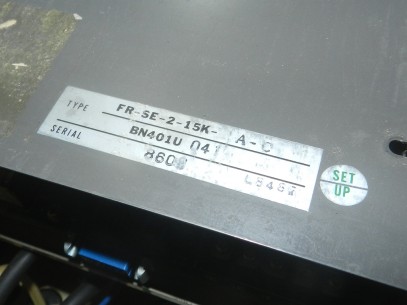 FR-SE-2-15K-A-C Mitsubishi freqrol ac spindle controller model used