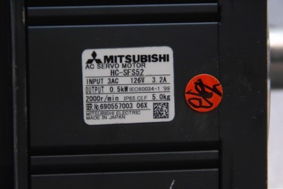 HC-SFS52 Mitsubishi ac servo motor used
