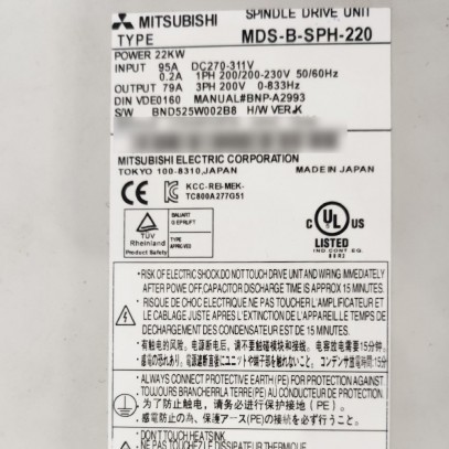 MDS-B-SPH-220 Mitsubishi Spindle Drive Unit Used