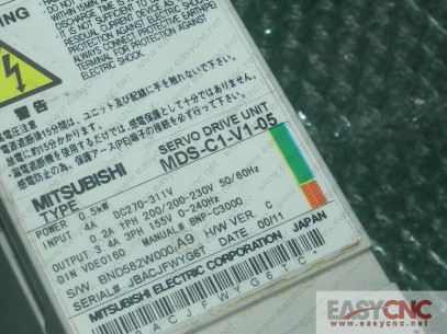 MDS-C1-V1-05 Mitsubishi servo drive unit used