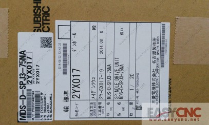 MDS-D-SPJ3-75NA Mitsubishi spindle drive unit new and original