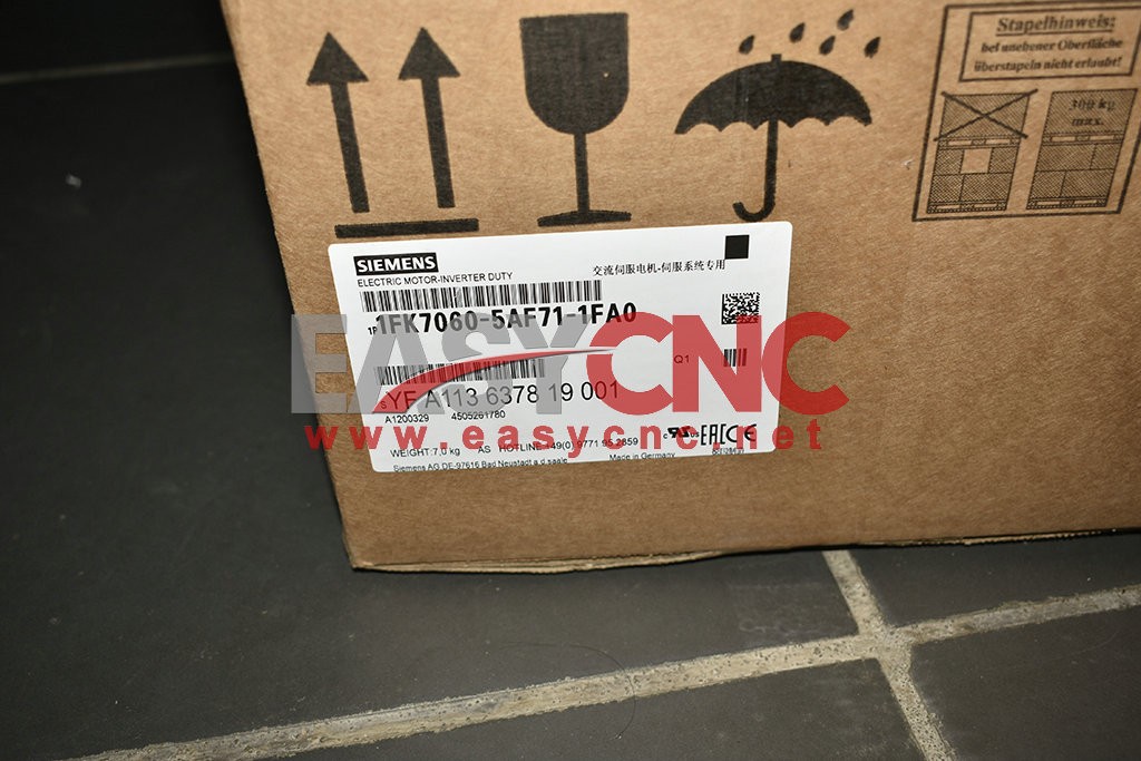 1FK7060-5AF71-1FA0 Siemens Ac Motor New