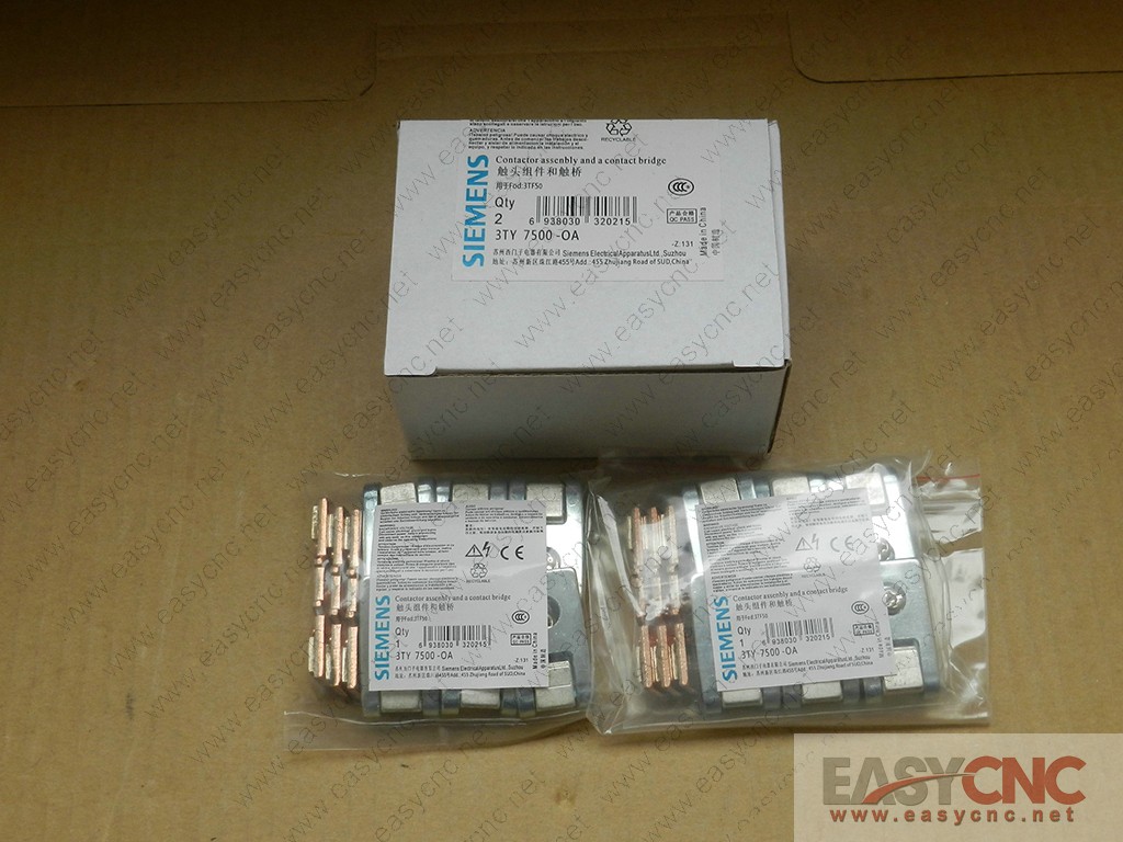 3TY7500-0A Siemens contactor assenbly and a contact bridge new