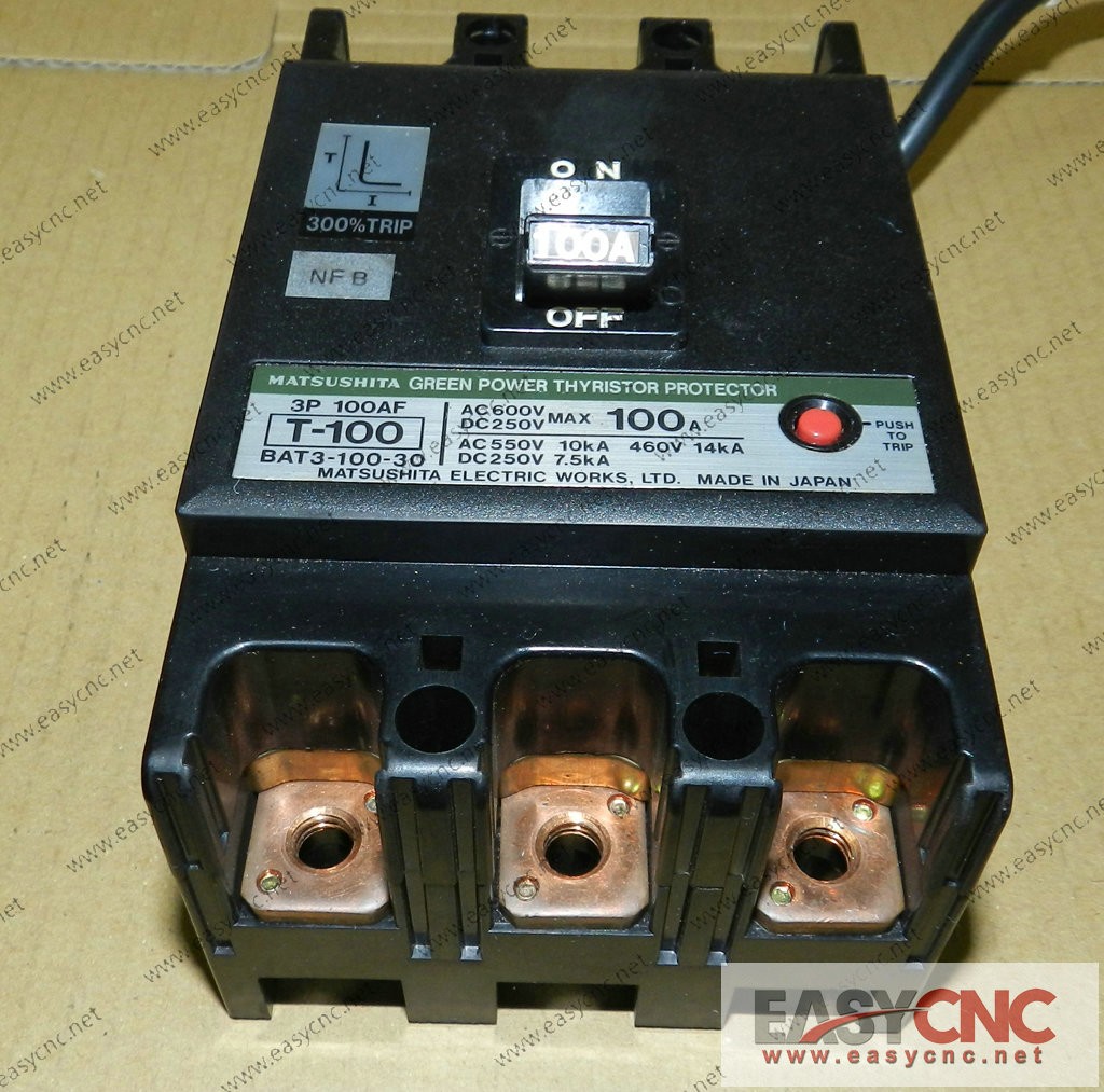 3P 100AF T-100 BAT3-100-30 MATSUSHITA GREEN POWER THYRISTOR PROTECTOR