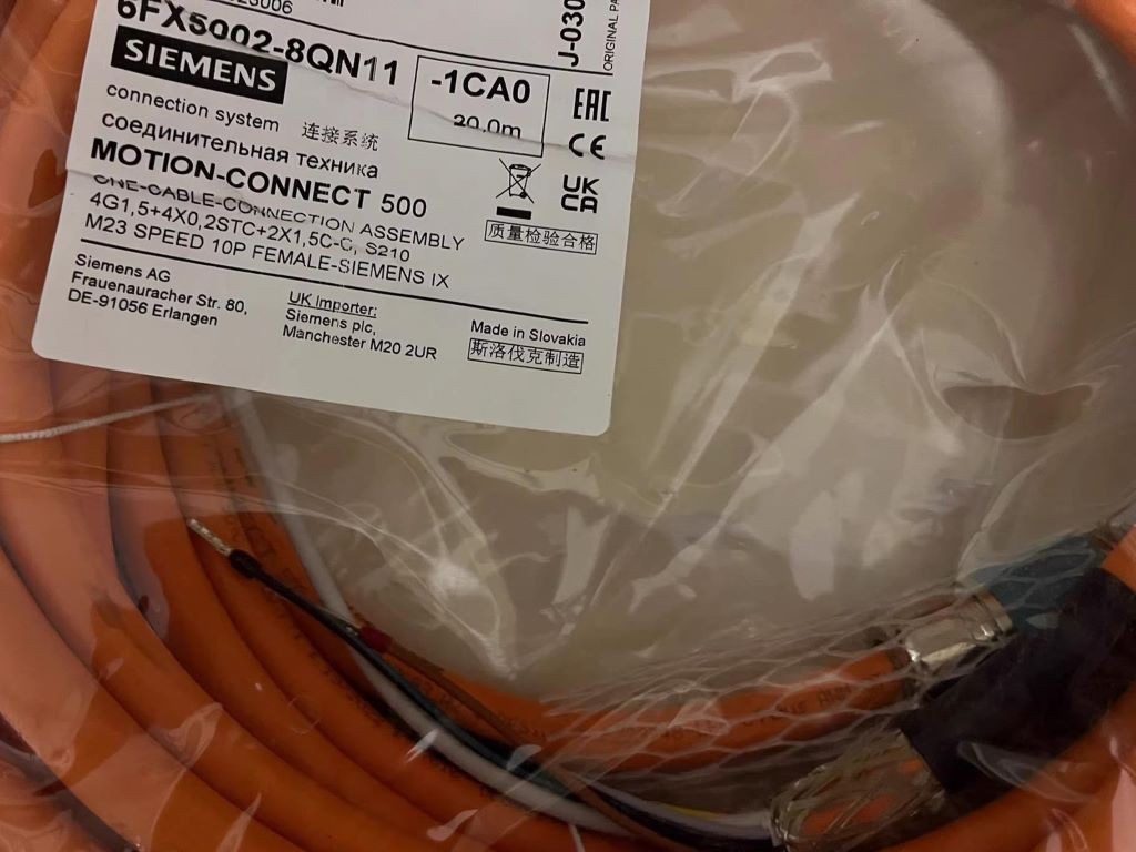 6FX5002-8QN11-1CA0 Siemens Servo Cable 20M NEW
