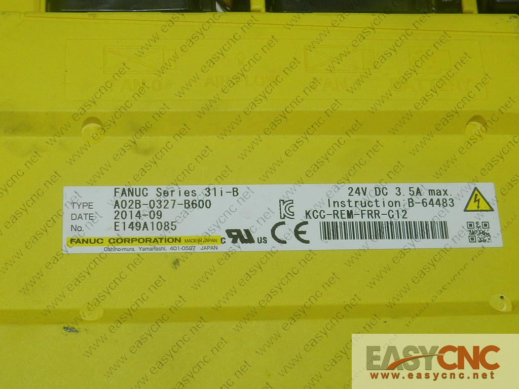 A02B-0327-B600 Fanuc series 31i-b used (please read the Product Description before ordering)