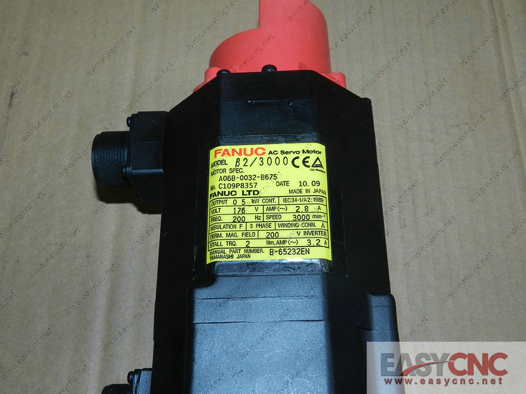 A06B-0032-B675 Fanuc AC servo motor B2/3000 used