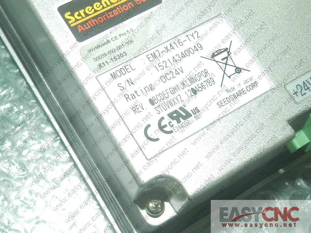 EM7-X416-TY2 Seedsware GRAPHIC DISPLAY PANEL used