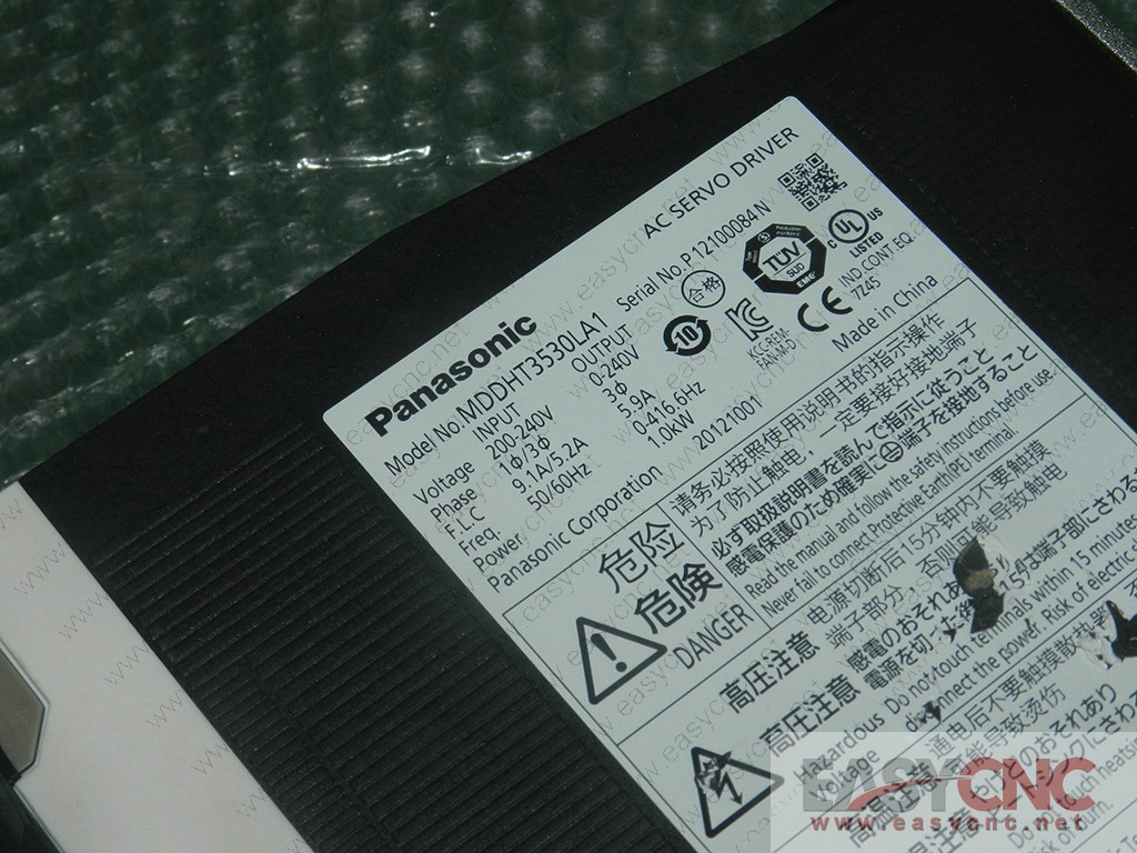 MDDHT3530LA1 Panasonic ac servo driver used