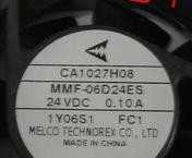 CA1027H08 MMF-06D24ES-FC1 Mitsubishi fan 24vdc 0.09A 60*60*25mm new and original