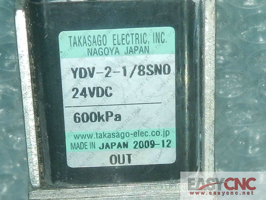 YDV-2-1/8SN0 TAKASAGO electromagnetic valve used