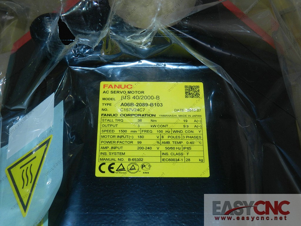 A06B-2089-B103 Fanuc ac servo motor BiS 40/2000-B new and original