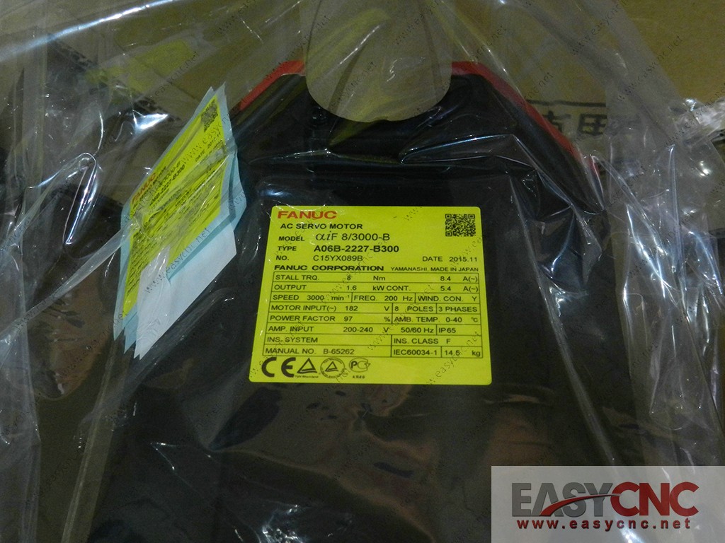 A06B-2227-B300 Fanuc ac servo motor aiF 8/3000-B new and original