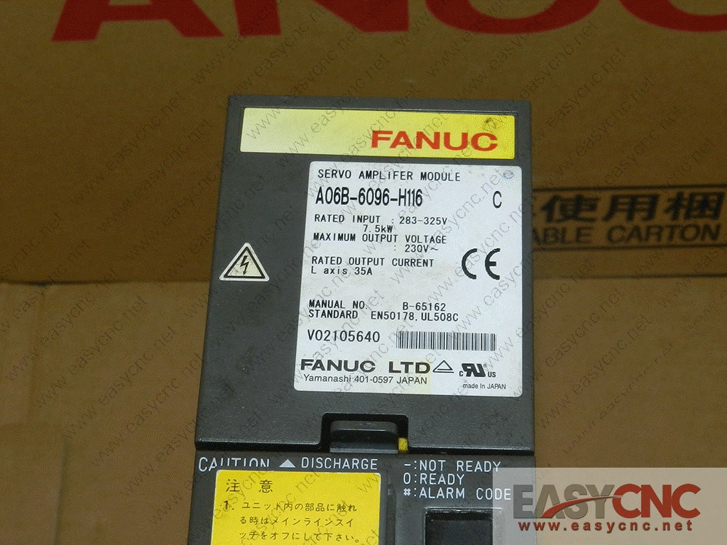 A06B-6096-H116 Fanuc servo amplifier module used