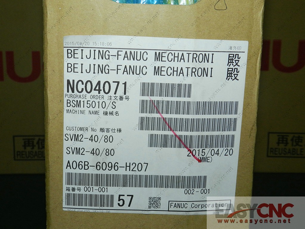 A06B-6096-H207 Fanuc Alpha SVM 2-40/80 New And Original