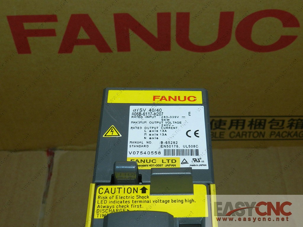 A06B-6117-H207 Fanuc servo amplifier aiSV 40/40 new and original