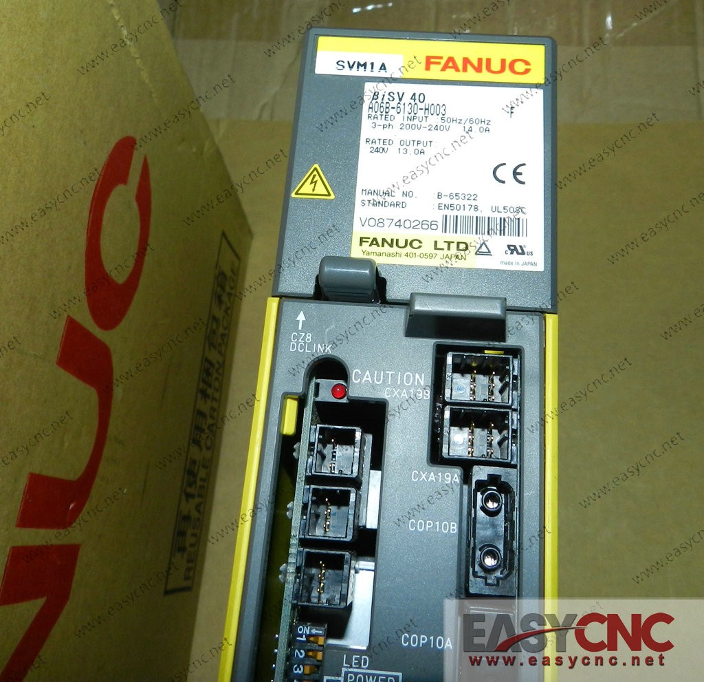 A06B-6130-H003 FANUC Servo amplifier βiSV 40