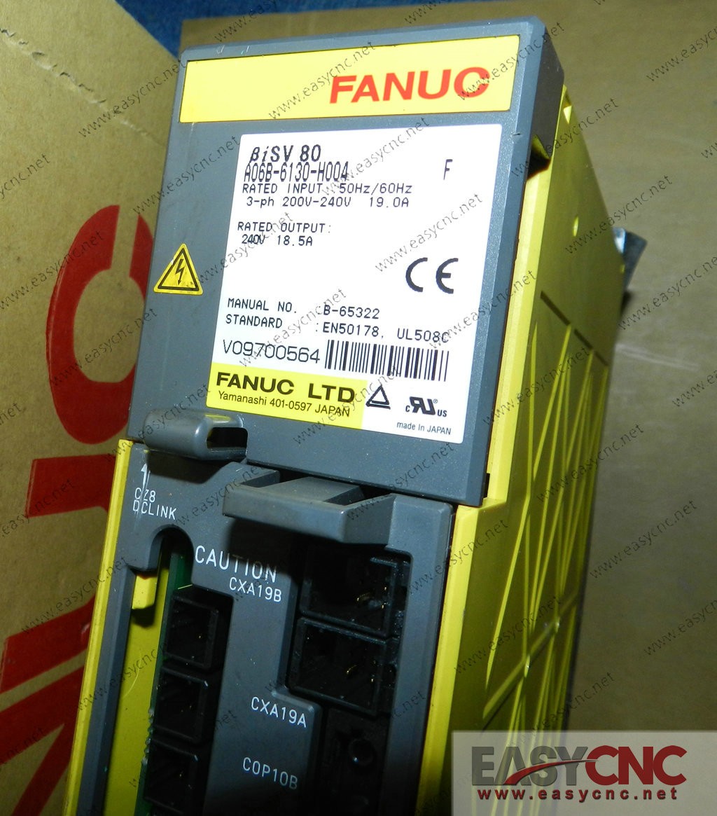 A06B-6130-H004 FANUC SERVO AMPLIFIER βiSV 80