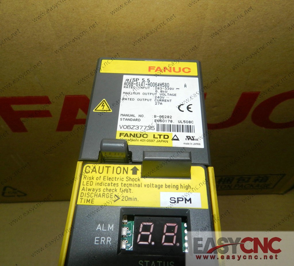 A06B-6141-H006#H580 FANUC SERVO AMPLIFIER αiSP 5.5