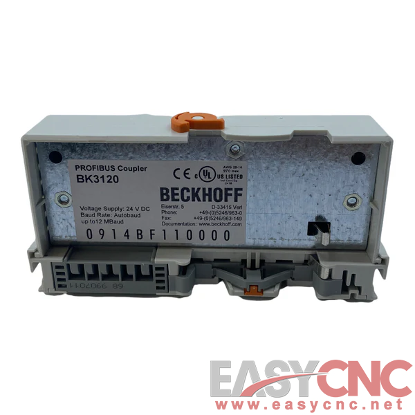 BECKHOFF BK3120 PROFIBUS Economy plus Bus Coupler USED