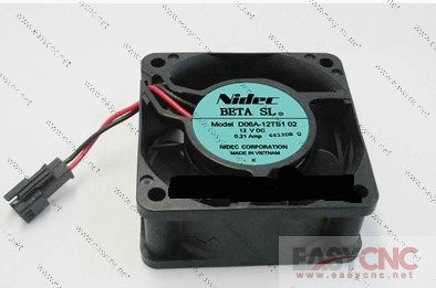 D06A-12TS1 02 Nidec Axial flow fan DC12V 0.21A 60*60*25MM