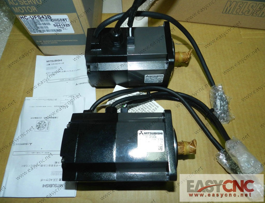 MITSUBISHI ELECTRIC ACサーボモーター HC-UFS43 三菱（MITSUBISHI） HC-UFS43 三菱電機サーボモータ 新品同様/保証付き