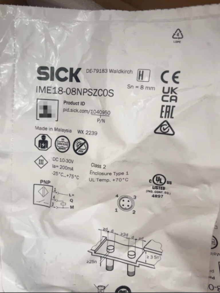 IME18-08NPSZC0S SICK Sensor NEW
