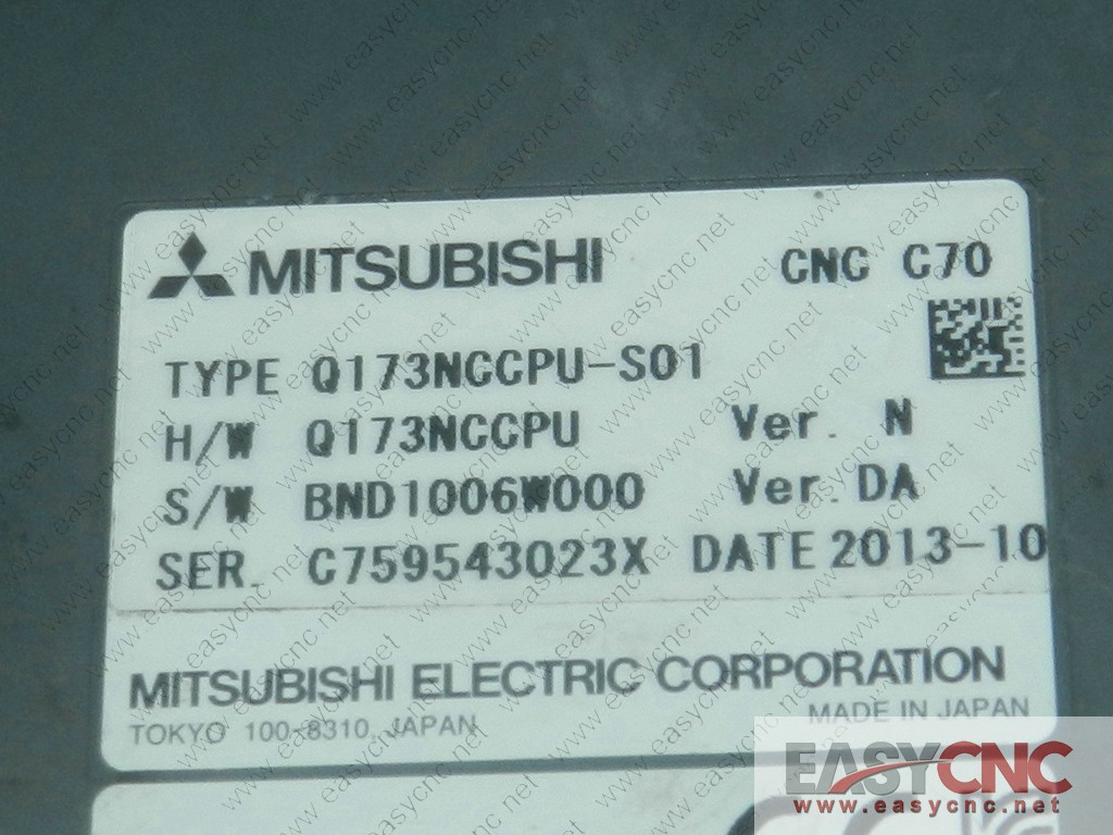 Q173NCCPU-S01 MITSUBISHI plc used