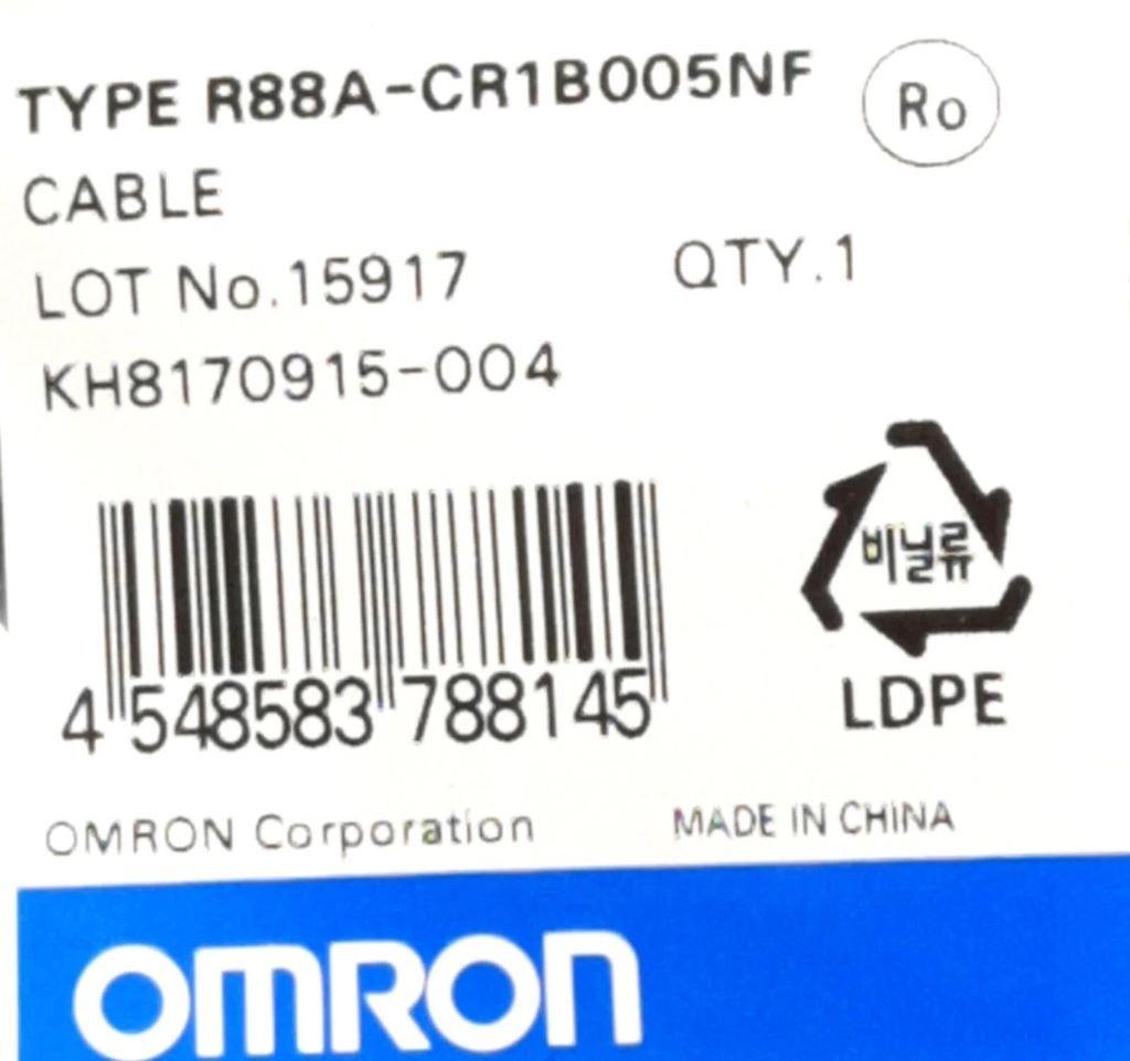 R88A-CR1B005NF Omron Encoder Cable 5M NEW