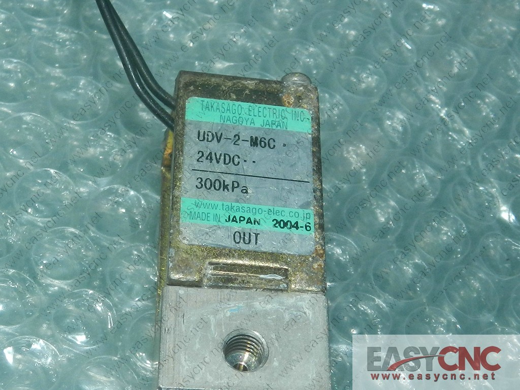 UDV-2-M6C-24VDC Takasago solenoid valve used
