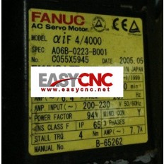 A06B-0223-B001 Fanuc ac servo motor aif 4/4000 used