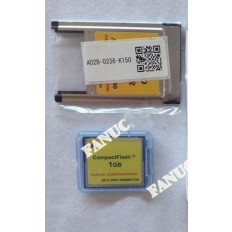 A87L-0001-0200#001GB   CF card and A02B-0236-K150 pc card adapter   FANUC compactFLASH CARD
