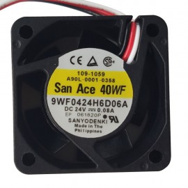 A90L-0001-0358 9WF0424H6D06A Sanyo FAN 24VDC 0.08A New And Original