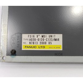 A02B-0120-C122/MAR Fanuc FS16 9'' MDI Unit Used