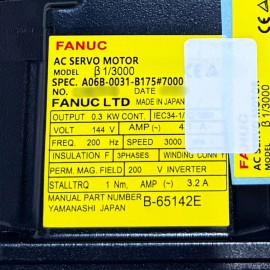 A06B-0031-B175#7000 Fanuc AC Servo Motor B1/3000 New And Original