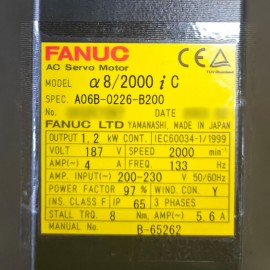 A06B-0226-B200 Fanuc AC Servo Motor a8/2000iC New And Original