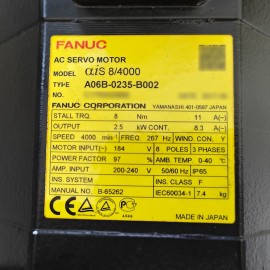 A06B-0235-B002 Fanuc AC Servo Motor aiS 8/4000 New And Original